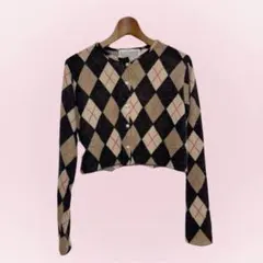 【美品】stylenanda スタイルナンダ アーガイル柄 カーディガンのサムネイル