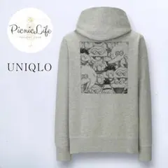 【ユニクロ×KAWSセサミストリート】長袖プルパーカー フーデッドスウェット