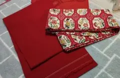 着物　帯セット　赤