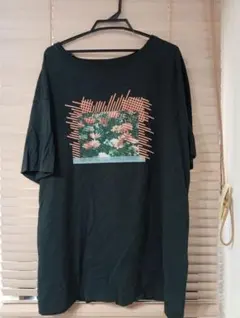 マーキーズ　花柄グラフィックプリント 半袖Tシャツ ブラックのサムネイル