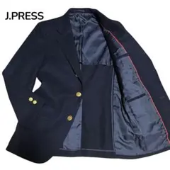 美品⭐︎J.PRESS テーラードジャケット　紺ブレ　金ボタン　刻印