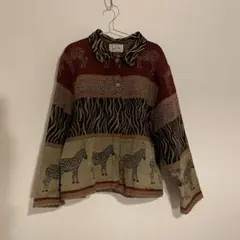 アニマル柄 シャツ ジャケット 古着