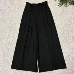 【DAMA collection】美品 ダーマ レースアップ ワイドパンツ 黒