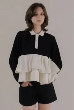 THE TOE Hydra Peplum tops