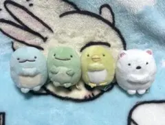 すみっコぐらし☆てのりぬいぐるみ とかげ　とかげ（本物）　ぺんぎん？　しろくま