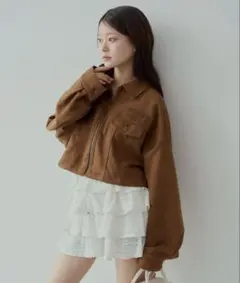 スエード ブルゾン