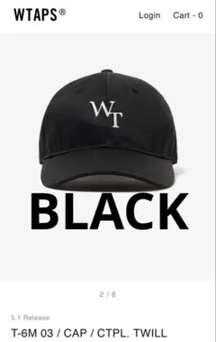 WTAPS T-6M 03 Cap Ctpl. Twill ダブルタップス B - メルカリ