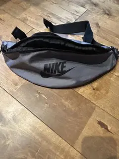 【Y2K】NIKE ナイキ ウエストバッグ グレー 黒 ボディバッグ 00s