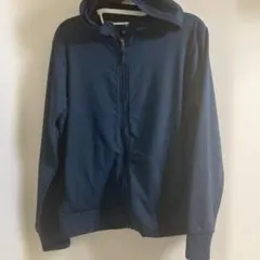 UNIQLO キッズ　ネイビー　エアリズム フルジップパーカー 160