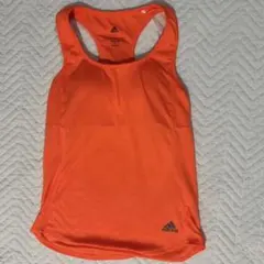 【新品】adidas ランニングウェア カップ付き オレンジ Sサイズ