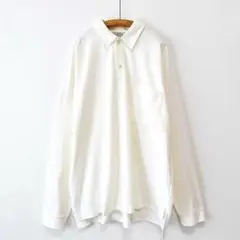 美品 MidiUmi ポロシャツ 長袖 オーバーサイズ ゆったり オフホワイト