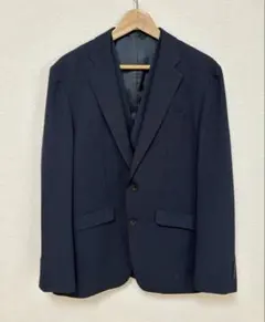 未使用級美品　スーツセレクト　セットアップスーツ　ブルーグレー　ネイビー　A7 美品】スーツセレクト スーツ グレー A7 セットアップ 無地調 スリム