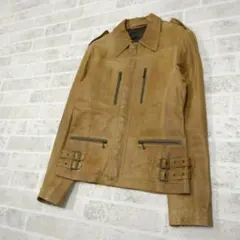 レザージャケット　Lサイズ　メンズ　山羊革