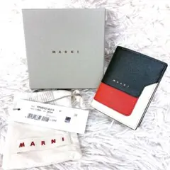 新品タグ MARNI TRUNK 二つ折り財布 レザー 牛革 サフィアーノ付属品のサムネイル
