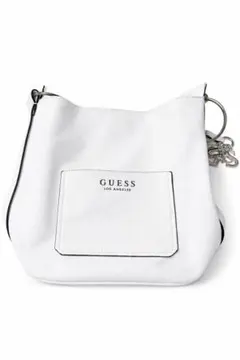 GUESS ホワイト ショルダーバッグ