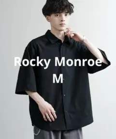 Rocky Monroe 春夏 きれカジ カジュアル 冷感シャツ 黒 Mのサムネイル