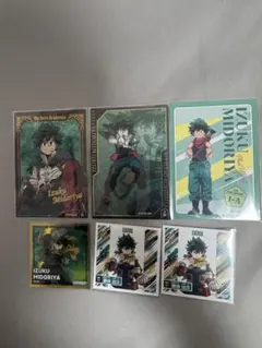 僕のヒーローアカデミア 緑谷出久 デク カード、シールセット