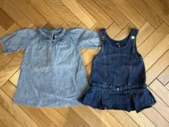 Baby gapデニムワンピース2点セット　80サイズ