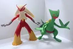美品 ポケモン フィギュア バシャーモ ジュカイン 2体セット 匿名配送のサムネイル