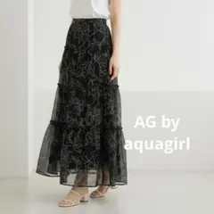 AG by aquagirl ドローイング フラワー ティアード スカートのサムネイル