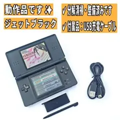 【動作品/整備✨】Nintendo DS Lite ジェットブラック本体 H17