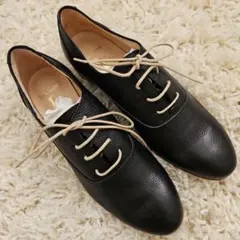Luca Grossi　ルーカグロッシ　革靴　レースアップ　36 1/2　黒