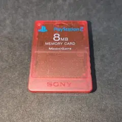 33.PS2メモリーカード クリムゾンレッド SCPH-10020