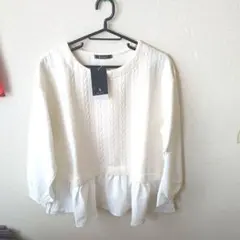 最終価格です‼【新品•未使用】RagOut ホワイト長袖シャツ Lサイズ