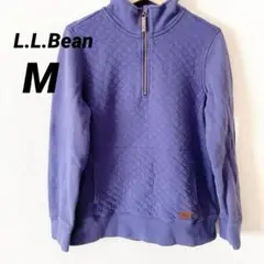 L.L.Bean 青紫 キルティング ハーフジップパーカー　Mのサムネイル