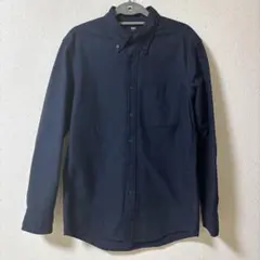 UNIQLO ネイビー ボタンダウンシャツ M