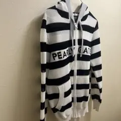 PEARLY GATES ストライプ フルジップ セーター サイズ4