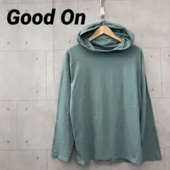 Good On グッドオン 長袖パーカー プルオーバー メンズ L 薄緑