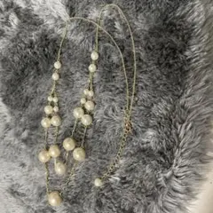 ネックレス　パール　ゴールド　結婚式　お呼ばれ