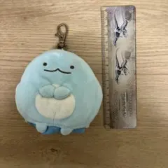 すみっコぐらしとかげ ぬいぐるみリール付き　キーケース