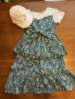 【セット売り（120サイズ） 】Tシャツ、スカート、帽子