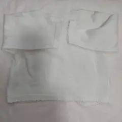 花刺繍付きホワイトカーディガン 80
