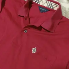 Burberry GOLF メンズオレンジ ハーフジップ ゴルフシャツ　Lサイズ Burberry GOLF メンズオレンジ ハーフジップ ゴルフシャツ Lサイズ
