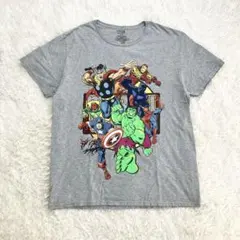 MARVEL アベンジャーズ Tシャツ グレー アメコミ キャラクター 映画 Lのサムネイル