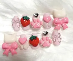 ネイルチップ 量産系　地雷系 平成女児ネイル　ゴテゴテ