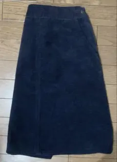 美品☆ひざ下　スカート　ルノンキュール　コーデュロイ ゴムウエスト　Ｓ