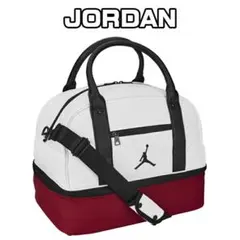 Jordan モノグラム ボストンバッグ ホワイト/ブルー 未使用 - メルカリ