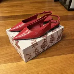 未使用ZARA フラットサンダル24.5センチ