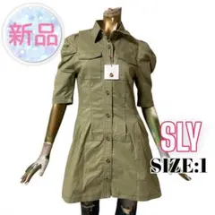 ⭐️A874⭐️ SLY ♥ ウエストシェイプ ハーフスリーブ シャツワンピース