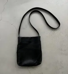 sunsea　サンシー　レザー　ショルダー　バッグ　ポシェット　本革　バッグ SUNSEA - sunsea サンシー ポシェット バッグ レザー 古着の通販 by