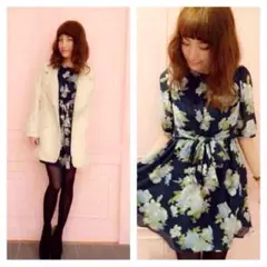 新品、未使用！dazzlin♡花柄ワンピース