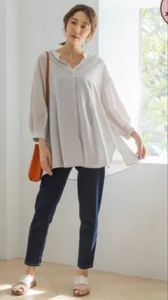 GLOBALWORK GOODデニム ウツクシルエット インディゴ パンツ