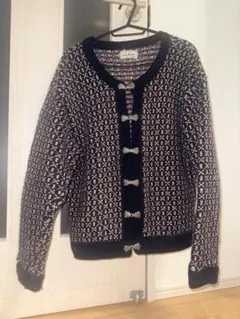 希少 80s LLBean バーズアイ カーディガン ヴィンテージ ノルウェー製