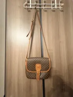 美品　CELINE　マカダムロゴ　レザー　ショルダーバッグのサムネイル