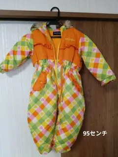moujonjon チェック柄 スキーウェア (子ども用) ジャンプスーツ