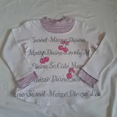 mezzo pianoチェリープリント長袖トレーナー